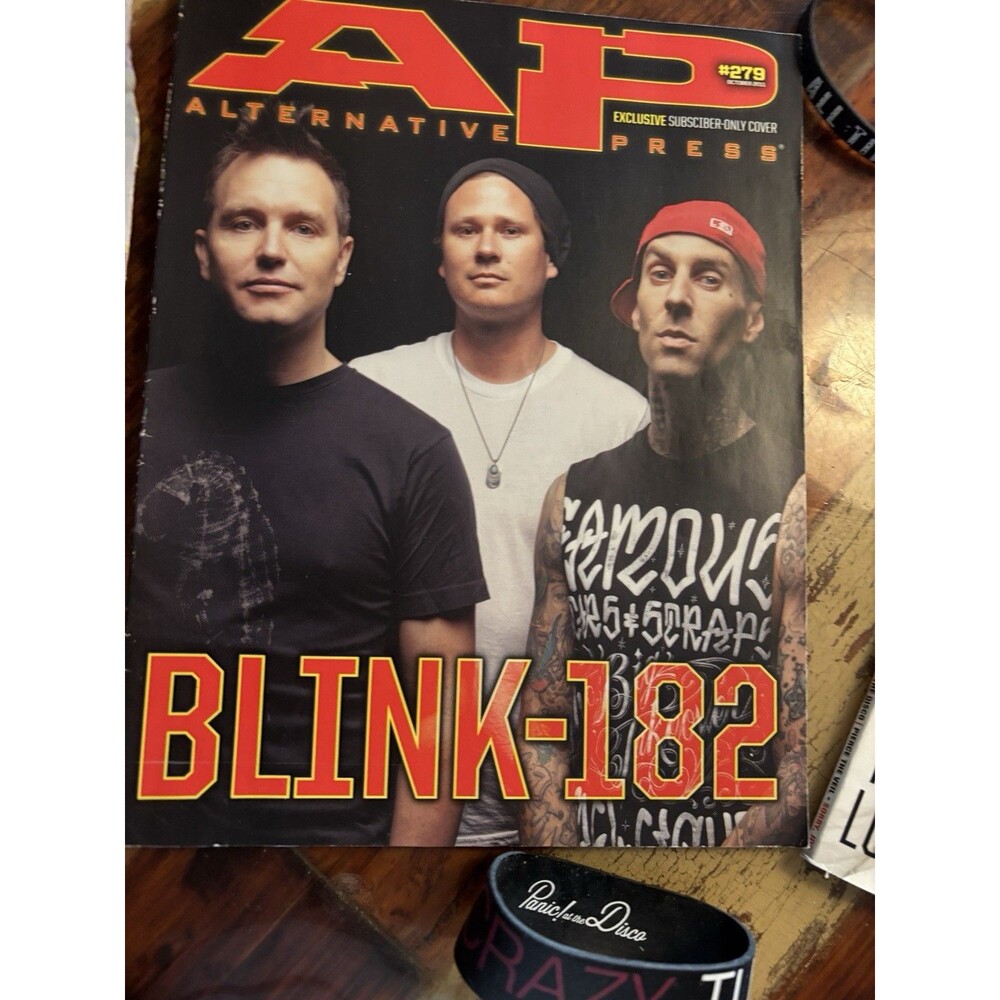 Alternative Press 279 Illustrated Exclusive Subscriber-Only Cover Blink-182